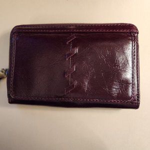 HOBO Elm Wallet in Deep Plum
